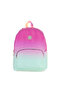 Rainbow Girl's Three Compartment Primary and Secondary School Bag - Pink Green Color Transition - K1798