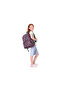 Girl's Heart and Kaukko Printed Black School Bag - Three Compartments - K1781 - 5