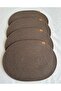 Jute Placemat, Table Decor Supla Oval Sepia 30X40 Set of 4 - 3
