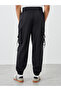 Woven Relaxed Fit Cargo Open Hem Joggers - 4