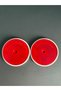 Cat Eye Reflector Round Double Red