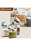 3PC Cereal Container Set | Airtight Storage | BPA-Free | With Handle & Measuring Cup | 3 Sizes - 4