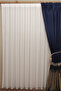 1-2,5 Normal Pile Ulak Model Tulle Curtain, Vertical Stripes Off-White Ironing Unwilling Tulle Curtain - 2