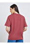 Women Red Bondi Beach Embroidered Oversized T-Shirt - 5