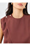 Brown Solid Asymmetric Hem Waistcoat - 4