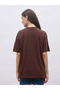 Plain Round Neck Regular Fit T-Shirt - 5