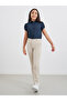 Girls Navy Blue Cotton Puff Sleeves Shirt - 2