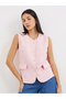 Button Down Sleeveless Waistcoat
