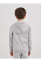 Grey Cotton Full Zip Hoodie with Pocket - 5