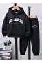 Children's Los Angeles Printed Hooded Tracksuit Set - 6