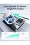 iPhone 16 Plus Halolock Magsafe Classic Hybrid Stand Silicone Case + Screen Protector Set - 5