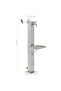 Garden Water Column Stainless Steel Square 95 cm - 3