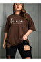 Women's Large Size Printed Intersize Tshirt