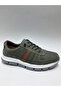 Genuine Leather Nubuck Khaki Color Light Comfortable Laceless Daily Summer Men's Shoes - 2
