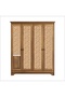 Wooden Mesh Rattan Patterned Self-Adhesive Laminated Cabinet, Dresser, Nightstand Covering Foil - 4