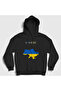 Unisex Black Ukraine Map Flag Ukraine Map Flag Hooded Sweatshirt 563419Tt