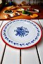 30 No 30 cm Enamel Dinner Plate Plate Serving Food Camping Picnic, Dowry, Gift - 4