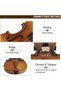 Indian Maple Wood Handmade Violin 4/4 Acoustic Violin Full Size Color : Antique Brown - 5