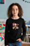 3-Piece Round Neck Printed Detail Girl's Sweatshirt - 3