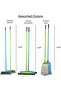 Clean & Care Home Cleaning Set Broom Wiper Squeegee Cotton Mop with Iron Stick and Two Refill - 3