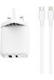 شاحن سفر TR-AD6489 مع كابل من النوع C إلى Lightning