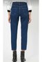 Navy Blue Lycra High Waist Mom Jean Trousers - 3