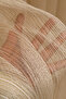 Seamless Plain Stitching Gold Striped Model Tulle Curtain, Gold Gold Ironing-Free Tulle Curtain - 4
