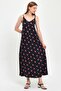 Thin Strap V-Necklace Dress - 3