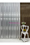 İnci Special Velvet Embroidered Bamboo Floor Tulle Curtain with Velvet Center, 1X3 Fine Pleats, No Ironing Required, 30X28 Size Sample Fabric.