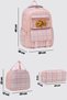 Powder Girl's Primary School Bag, Korean Style Teddy Bear, 3-Piece Lunch+Pen Holder+Bag, 40X28Cm - 7
