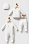 U.S. Polo Assn Usb2522 White Boy's Jumpsuit Set
