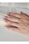 Cross X Model Zircon Stone Adjustable Gold Gold Color Ring