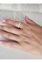Cross X Model Zircon Stone Adjustable Gold Gold Color Ring - 2