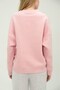 Women's Teddy Bear Printed Pink 3 Thread Raised Sweatshirt Crew Neck, Cotton Inside - 2