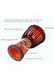 African Sheep Skin Djembe Drum 8 inch Handmade African Elephant Craved Design With Bag - 4