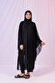 Kimono Pareo - Hijab Pareo - Stretchy Lycra Tulle Black 240X135 cm