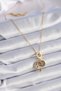 Gold Color Zircon Stone Moon Star Model Charm Model Women's Necklace - Ebj241012W28469 - 2