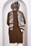 Brown Mercerized Casual Knitwear Tunic - 4