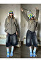 Y2K RECYCLED BAGGY POCKET STAR JEANS SHORTS BERMUDA - 3
