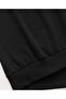 Bloom Flower Printed Hooded Pocket Cotton Black Sweatshirt - 3