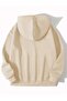 Palm Angels Beach Printed Hooded Pocket Wool Inside Beige Sweatshirt - 2