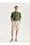Standard Fit Linen Blended Men's Shorts