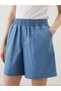 LCWAIKIKI Classic Indigo Women's Jean Shorts with Elastic Waist - 4