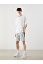 Tie Waist Knitted Men's Shorts