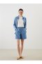 LCWAIKIKI Classic Indigo Women's Jean Shorts with Elastic Waist