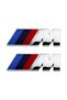 Set 2 Embleme ABS Aripa Logo M Performance Silver - 2
