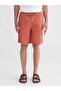 Nevavm Comfortable Fit Linen Blend Men's Shorts with Difference - 3