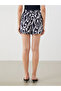 Nevavm Women's Patterned Shorts with Elastic Waist - 4