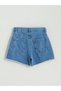 Giyçık Store Blue Girls' Jean Shorts - 5