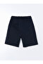 Lcw Kids Navy Blue Elastic Waist Tokyo Printed Boys Shorts - 3